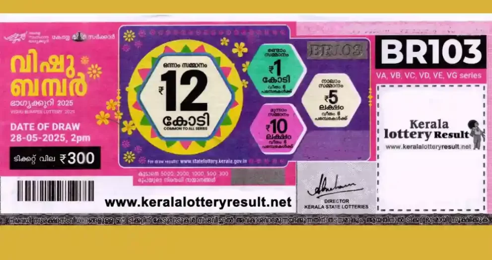Vishu Bumper 2025 Winner