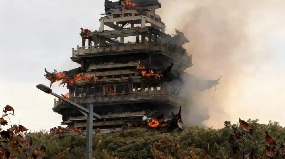 China Temple Fire Incident