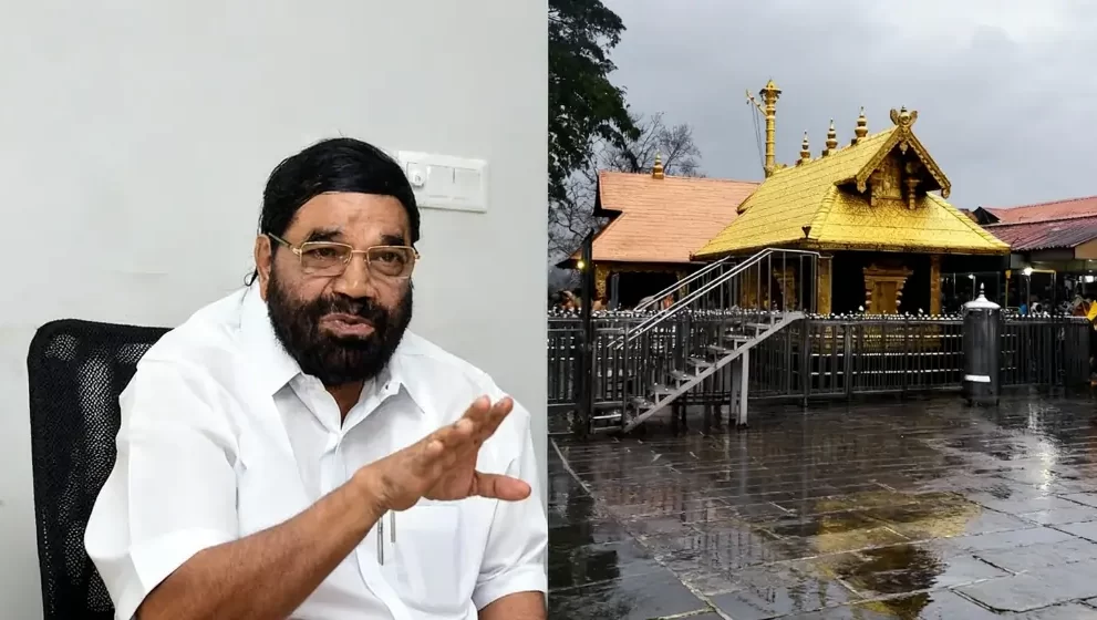 Sabarimala minister VN Vasavan visits